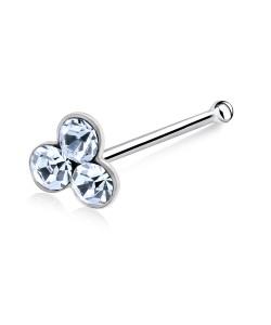 Stone Club Silver Bone Nose Stud NSKD-28